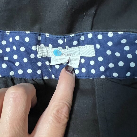 Boden Classic Black Chino 7/8 Pants 6P - Picture 5 of 10
